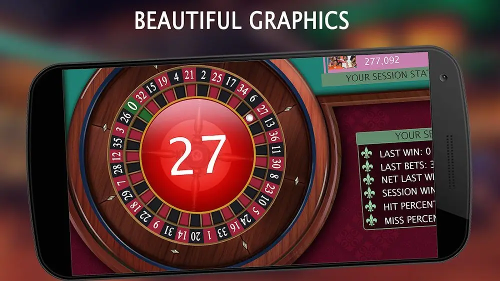 Screenshot of the Roulette Royale game