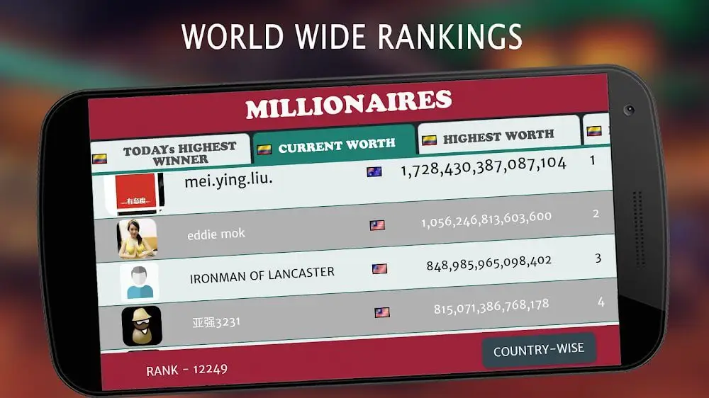 Screenshot of the Roulette Royale game