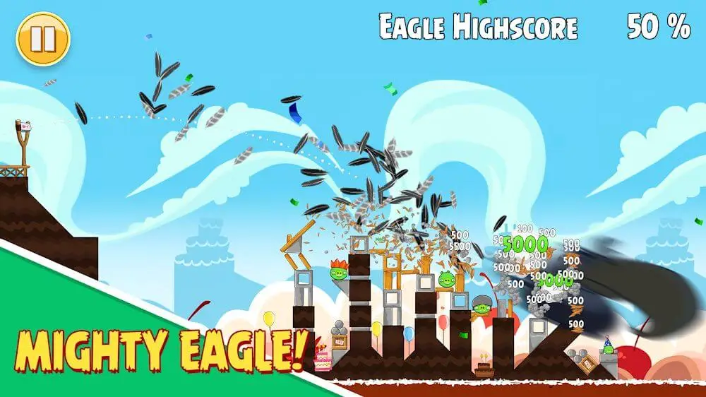 Screenshot of the Rovio Classics: Angry Birds game