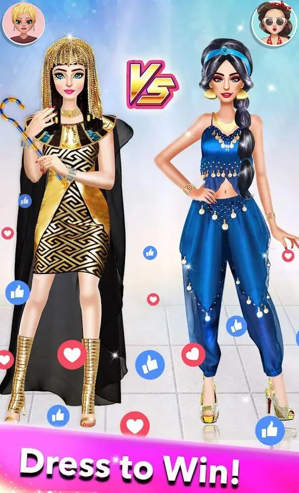 Screenshot of the Royal Princess Girls Fashion app