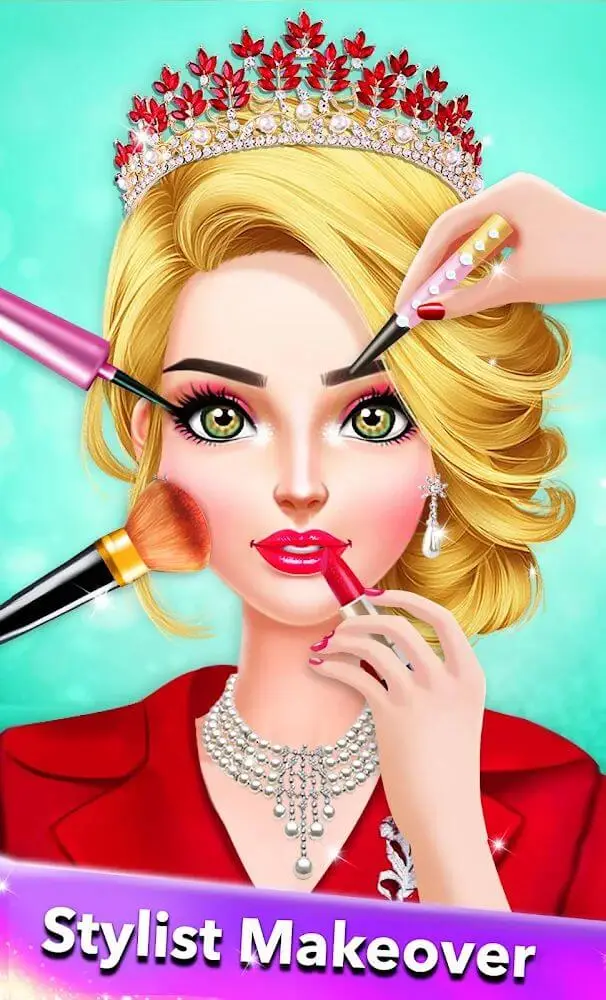 Screenshot of the Royal Princess Girls Fashion app
