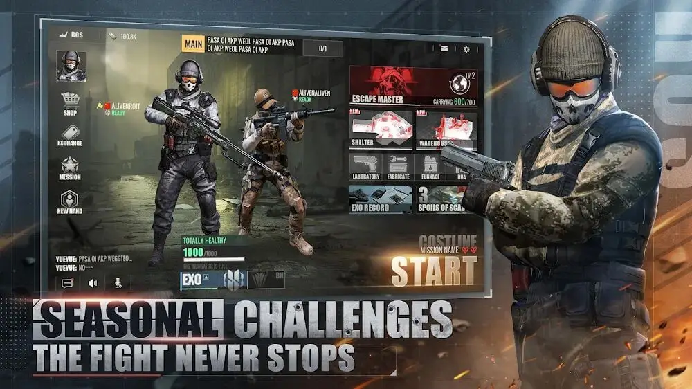 Screenshot of the Rules of Survival 2.0 game