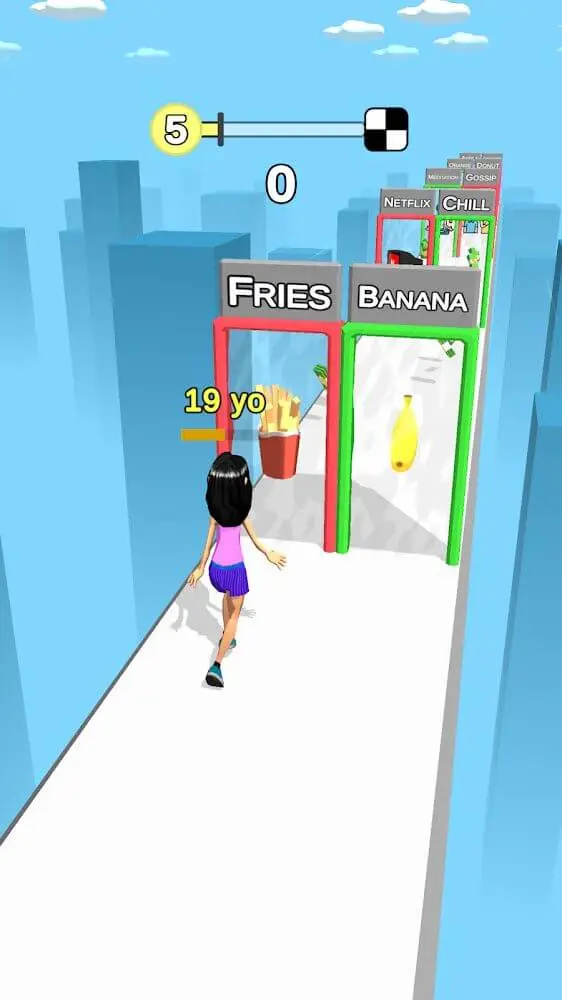 Screenshot of the Run of Life app