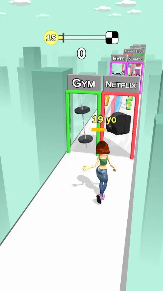Screenshot of the Run of Life app