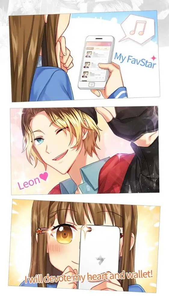 Screenshot of the SECRET Fan Crush app