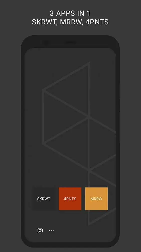 Screenshot of the SKRWT app