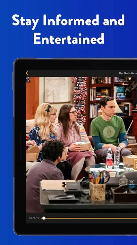 Screenshot of the SLING: Live TV, Shows & Movies app