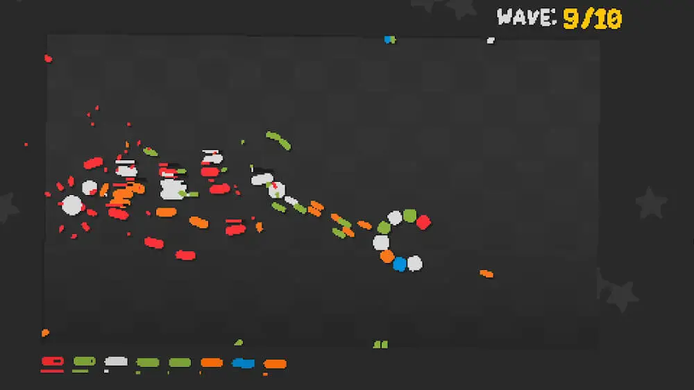 Screenshot of the SNKRX game