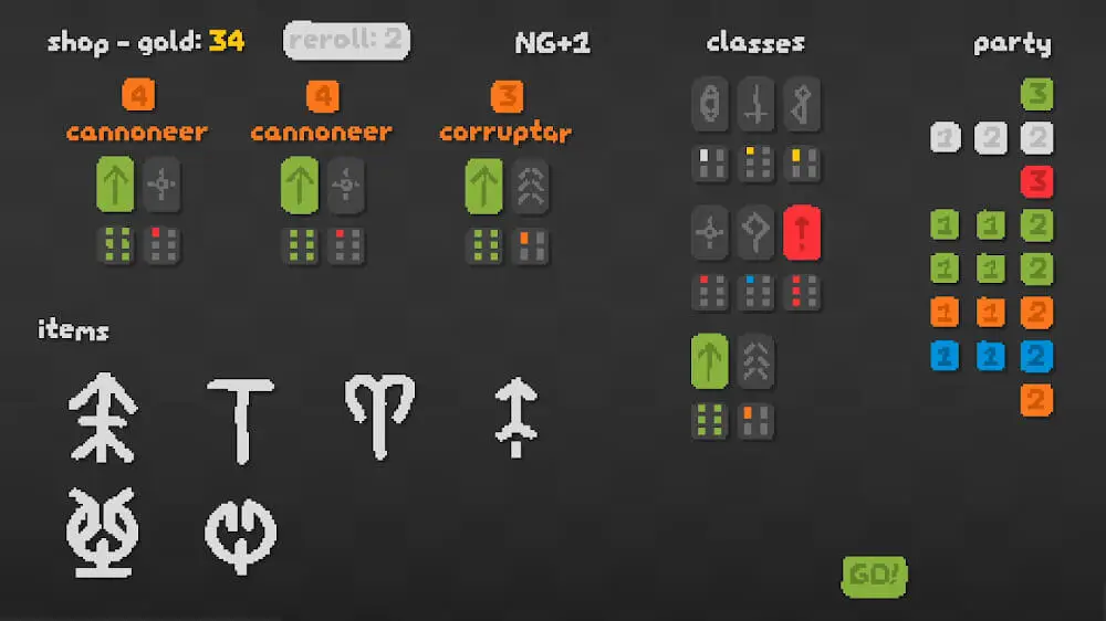 Screenshot of the SNKRX game