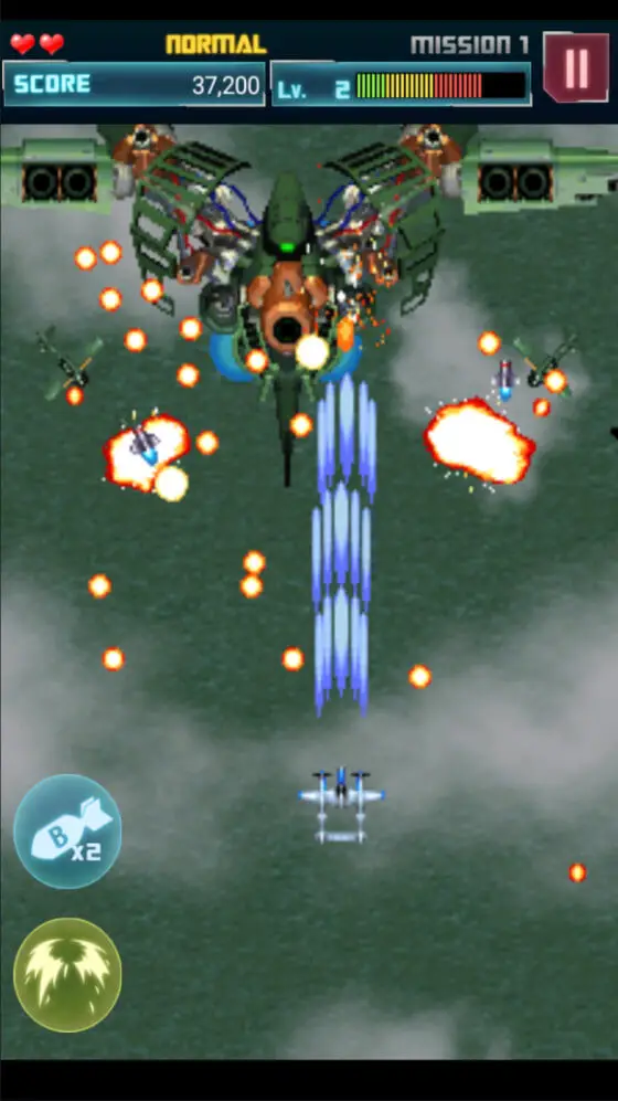 Screenshot of the STRIKERS 1945-2  app