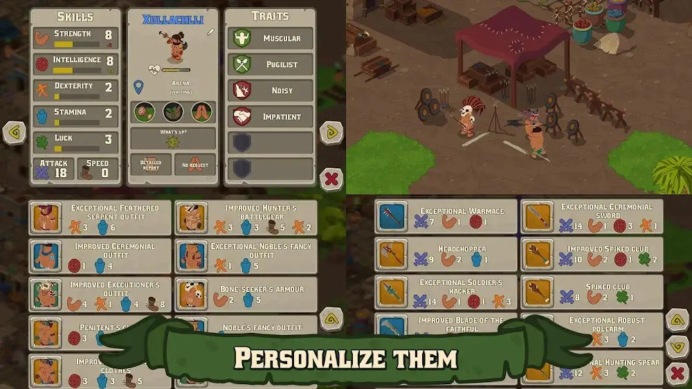 Screenshot of the Sacrifices game