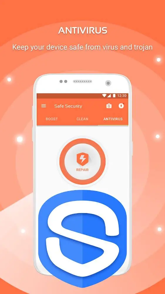Screenshot of the Safe Security app