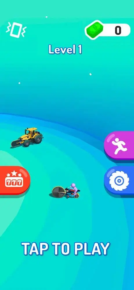 Screenshot of the Saw Machine.io app