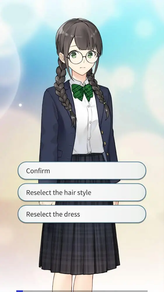 Screenshot of the School Love Story Game otome app