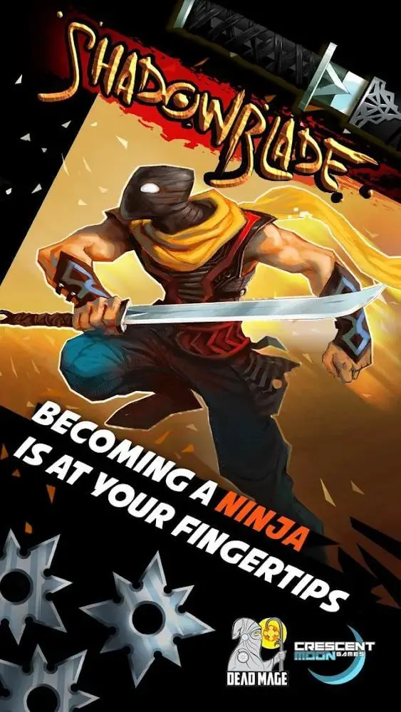 Screenshot of the Shadow Blade app