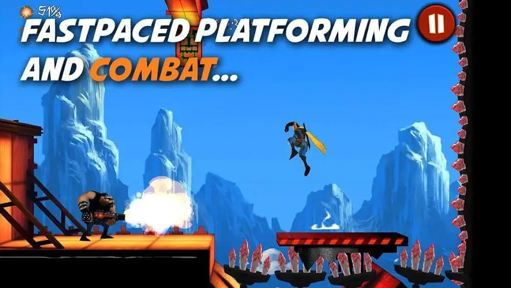 Screenshot of the Shadow Blade app