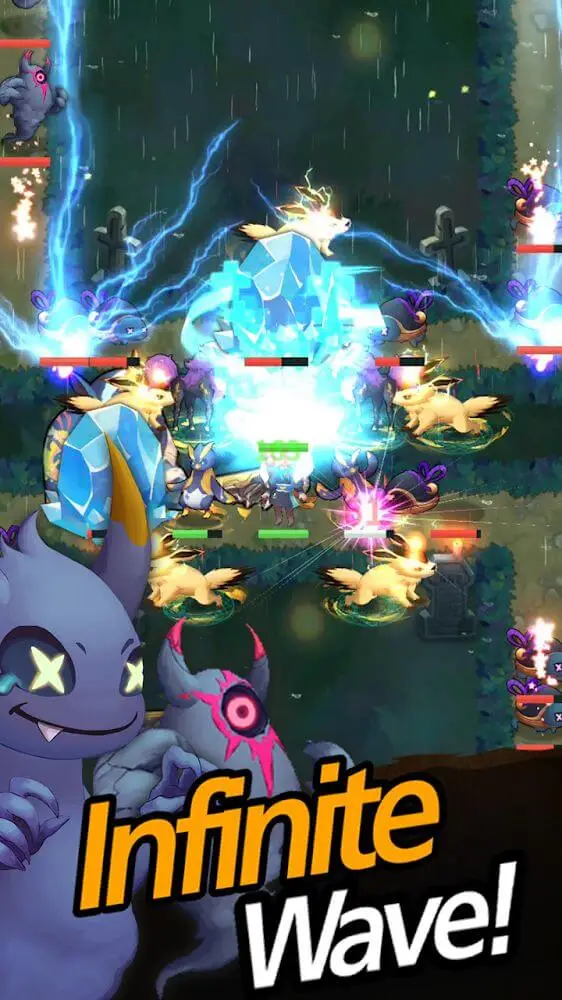 Screenshot of the Shaman Defense app
