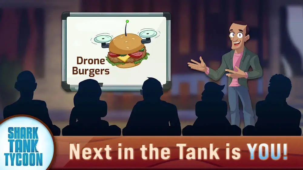 Screenshot of the Shark Tank Tycoon game