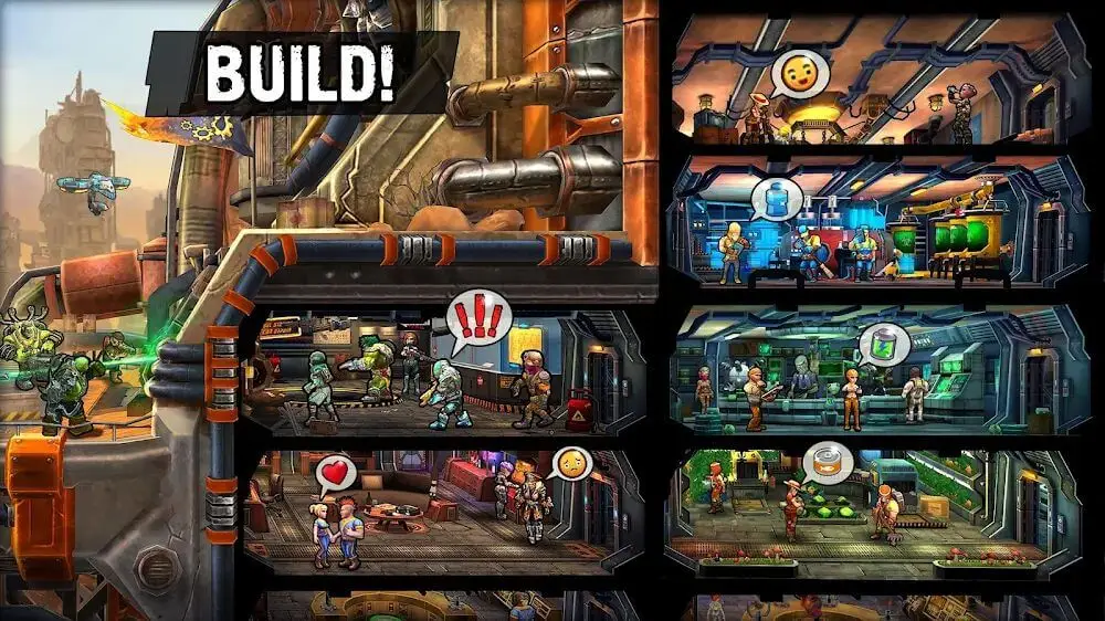 Screenshot of the Shelter War game