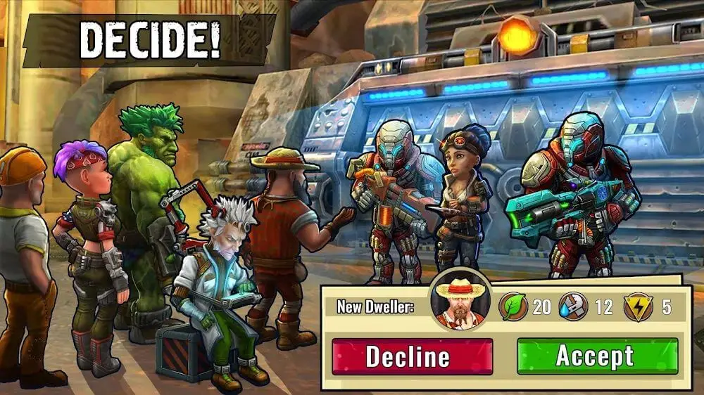 Screenshot of the Shelter War game