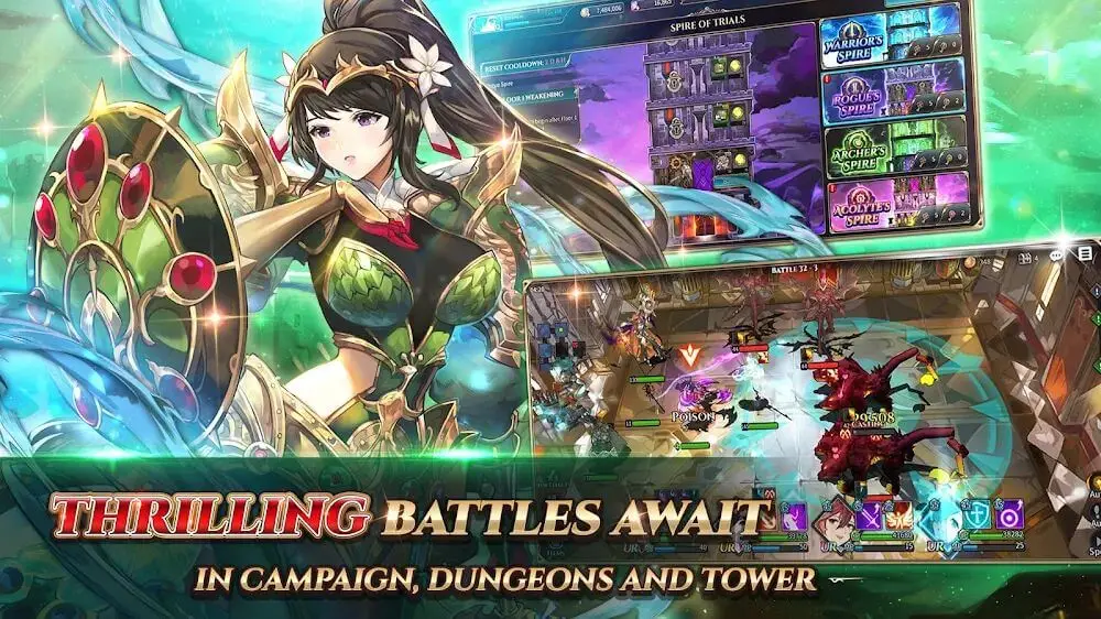 Screenshot of the Shining Beyond game