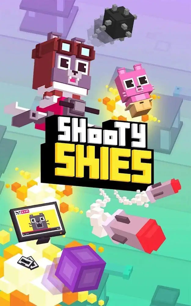 Screenshot of the Shooty Skies app
