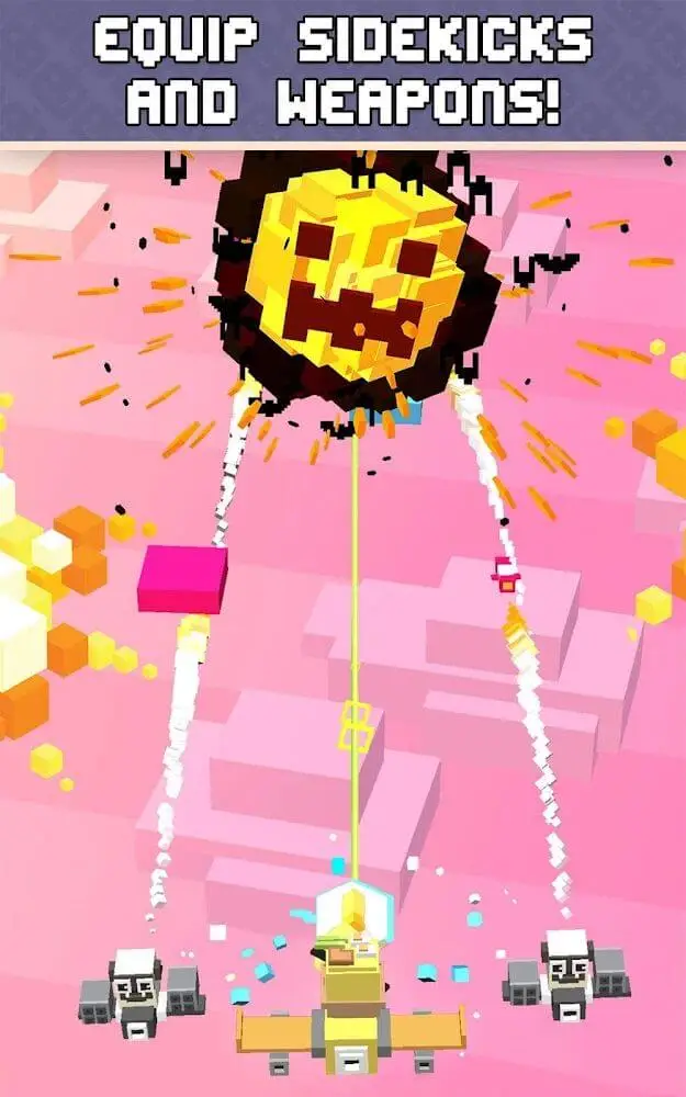Screenshot of the Shooty Skies app