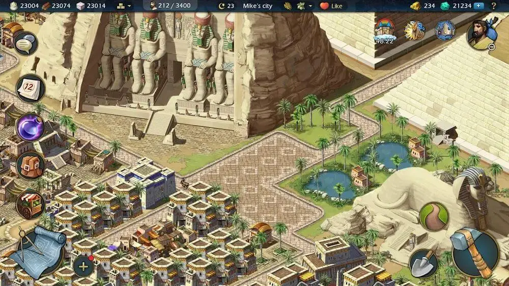 Screenshot of the Sim Empire game