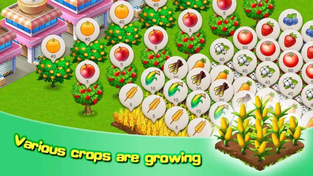 Screenshot of the Sim Farm - Build Township game
