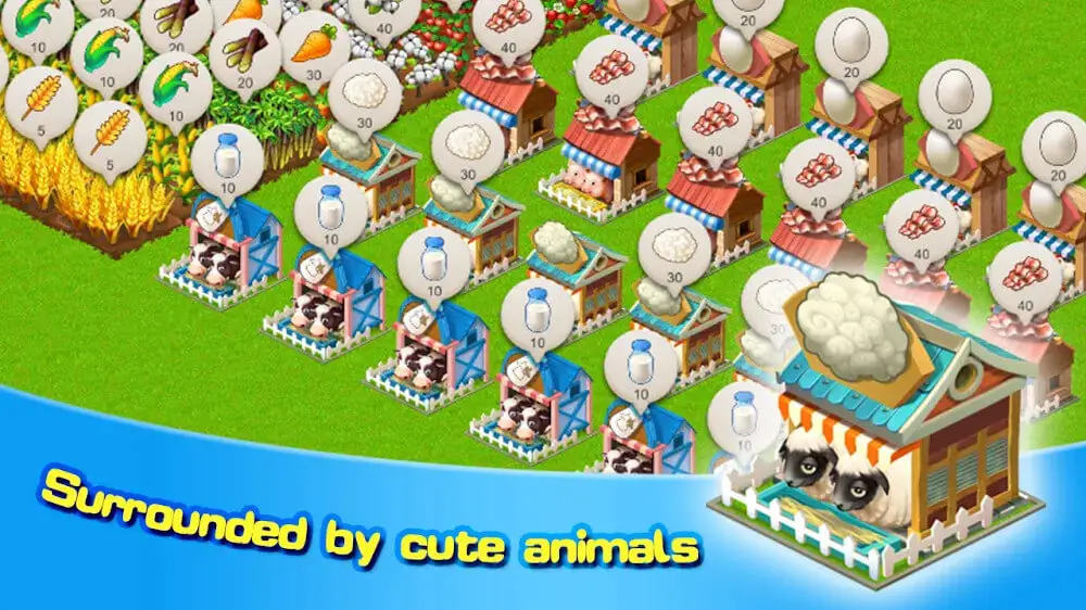 Screenshot of the Sim Farm - Build Township game