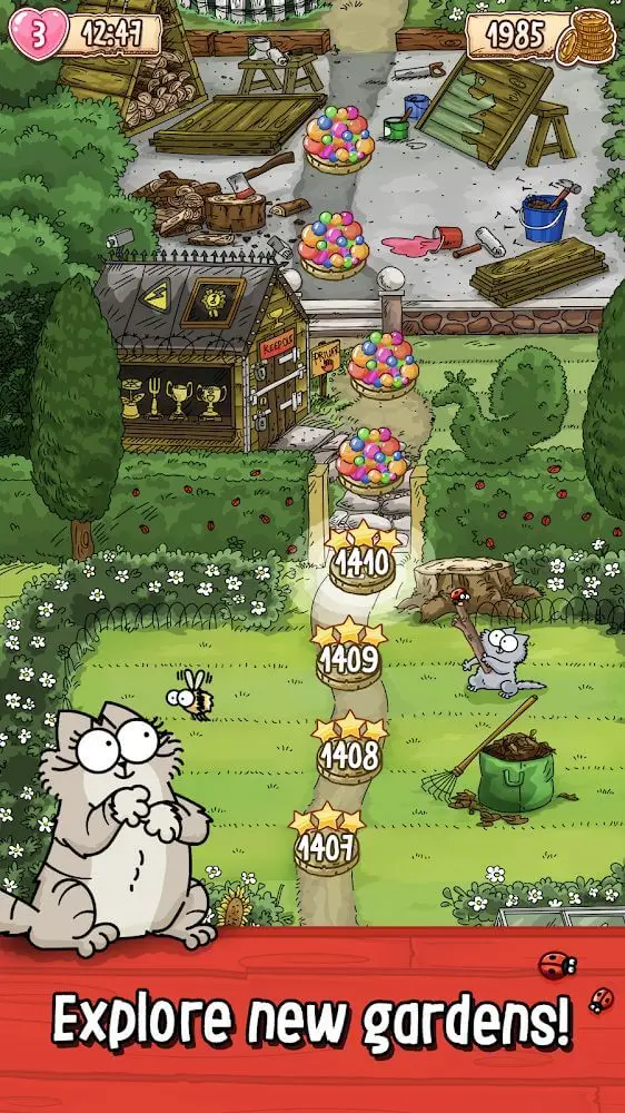 Screenshot of the Simon’s Cat - Pop Time app