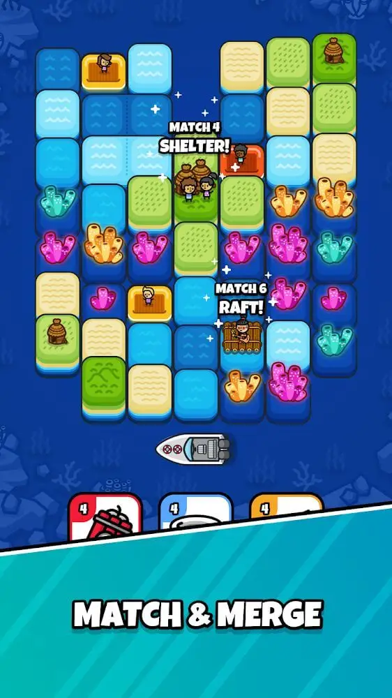 Screenshot of the Sliding Seas app