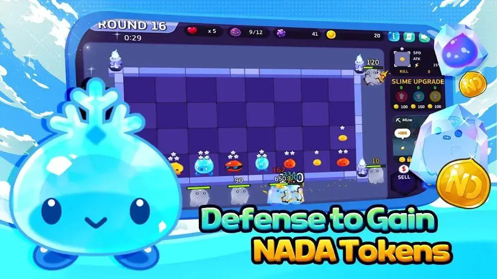 Screenshot of the Slime World game