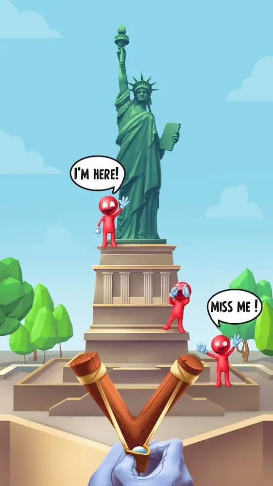 Screenshot of the Slingshot Smash app