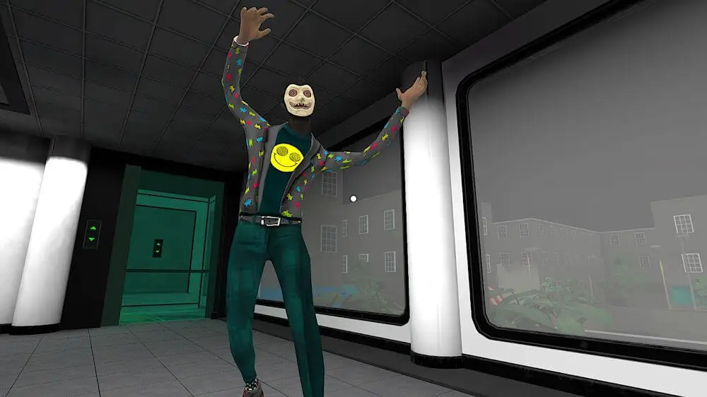 Screenshot of the Smiling-X Corp game