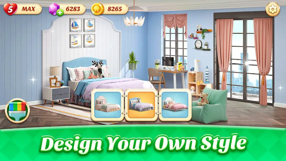 Screenshot of the Space Decor: Dream Home Design game