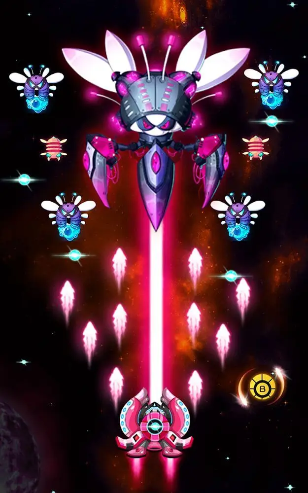 Screenshot of the Space Hunter app