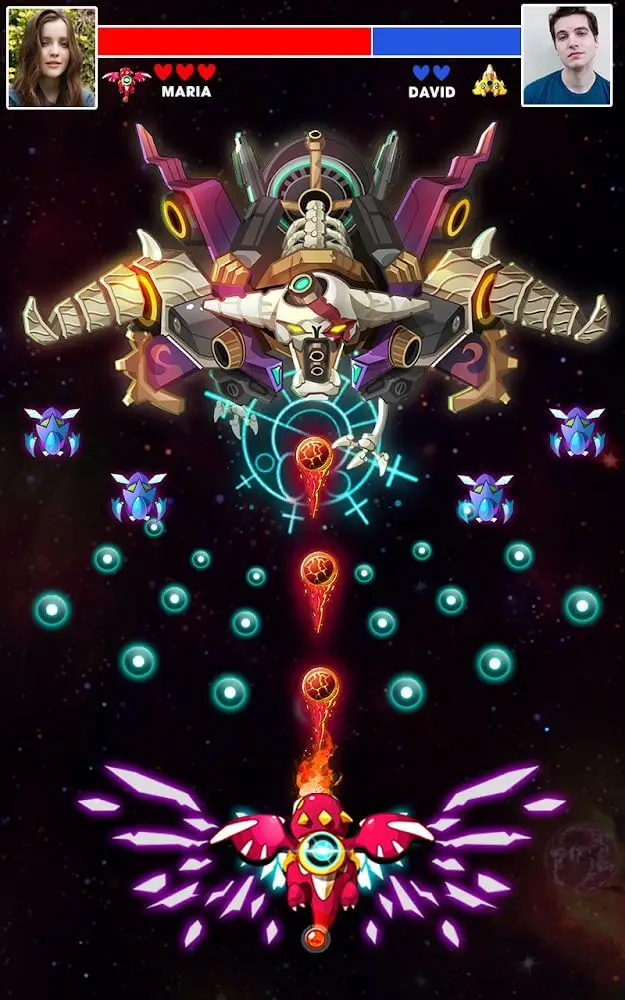 Screenshot of the Space Hunter app