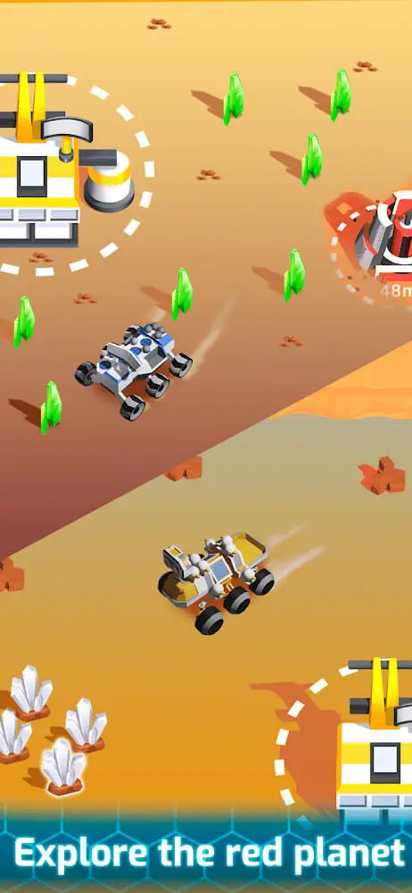 Screenshot of the Space Rover app