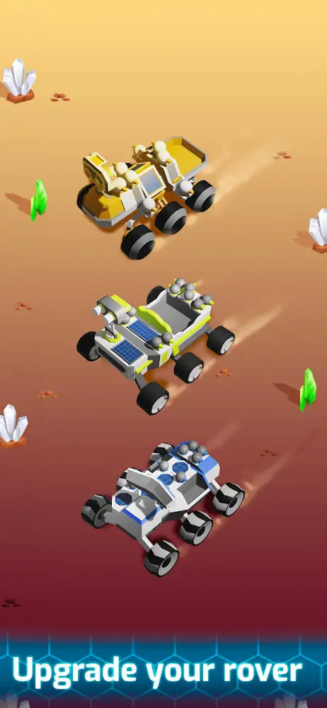 Screenshot of the Space Rover app