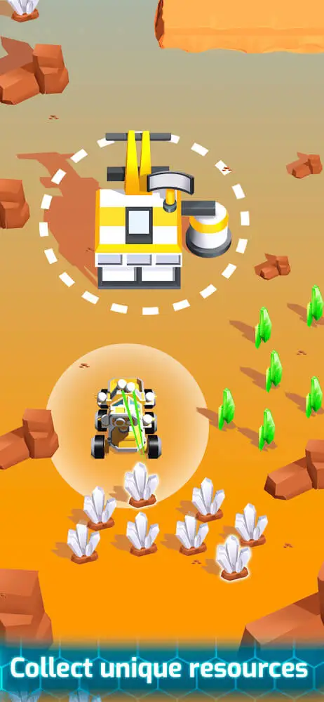Screenshot of the Space Rover app
