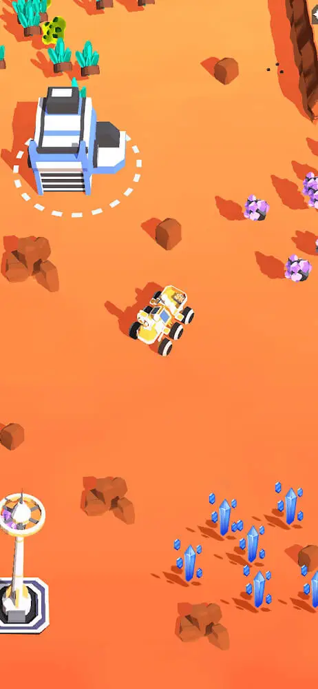 Screenshot of the Space Rover app
