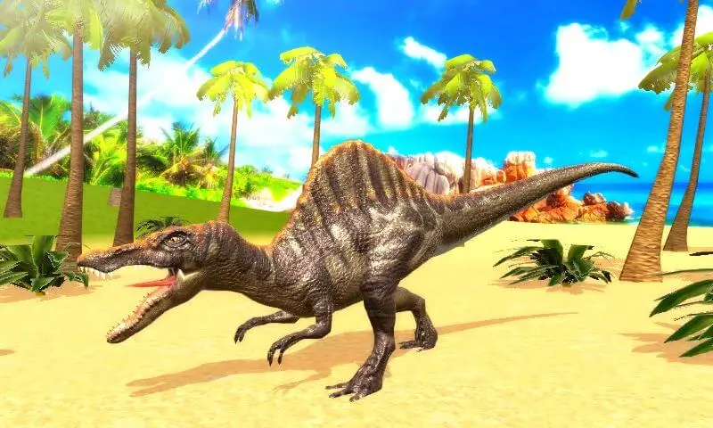 Screenshot of the Spinosaurus Simulator game
