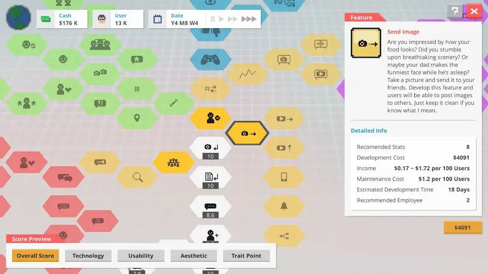 Screenshot of the Startup Panic game