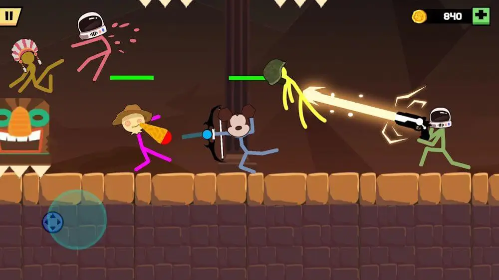 Screenshot of the Stickman Fight Battle game