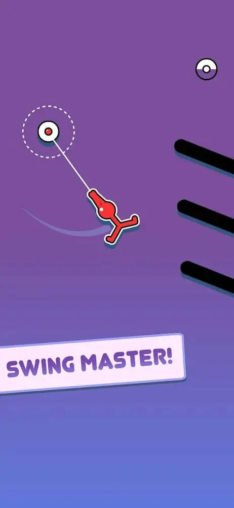 Screenshot of the Stickman Hook app