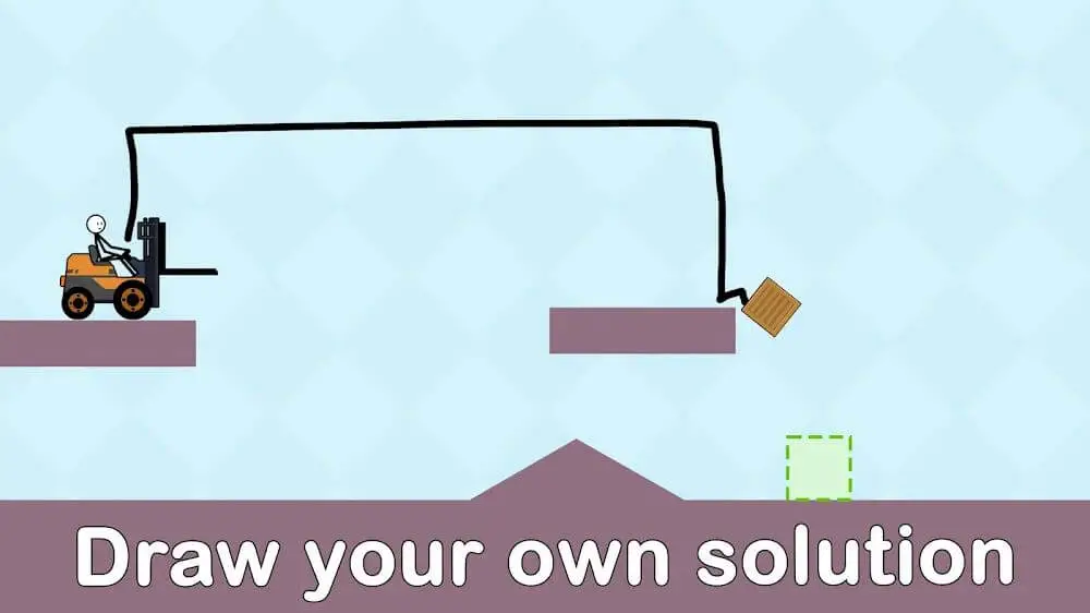 Screenshot of the Stickman Physic Draw Puzzle game