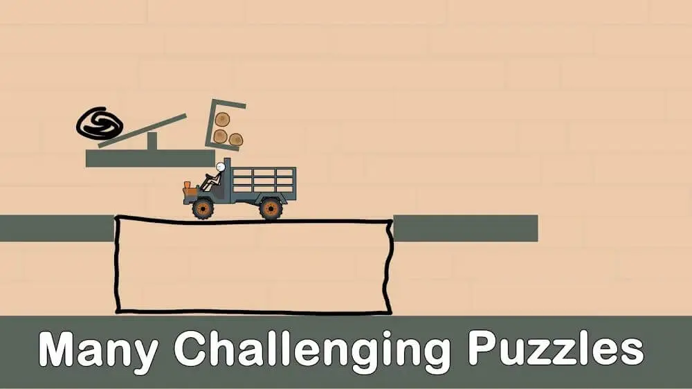 Screenshot of the Stickman Physic Draw Puzzle game