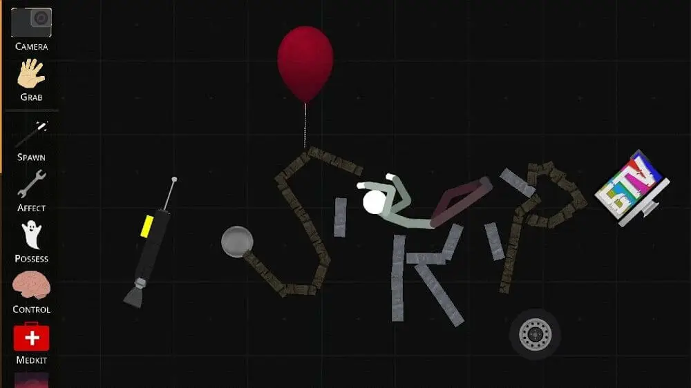 Screenshot of the Stickman Ragdoll Playground game