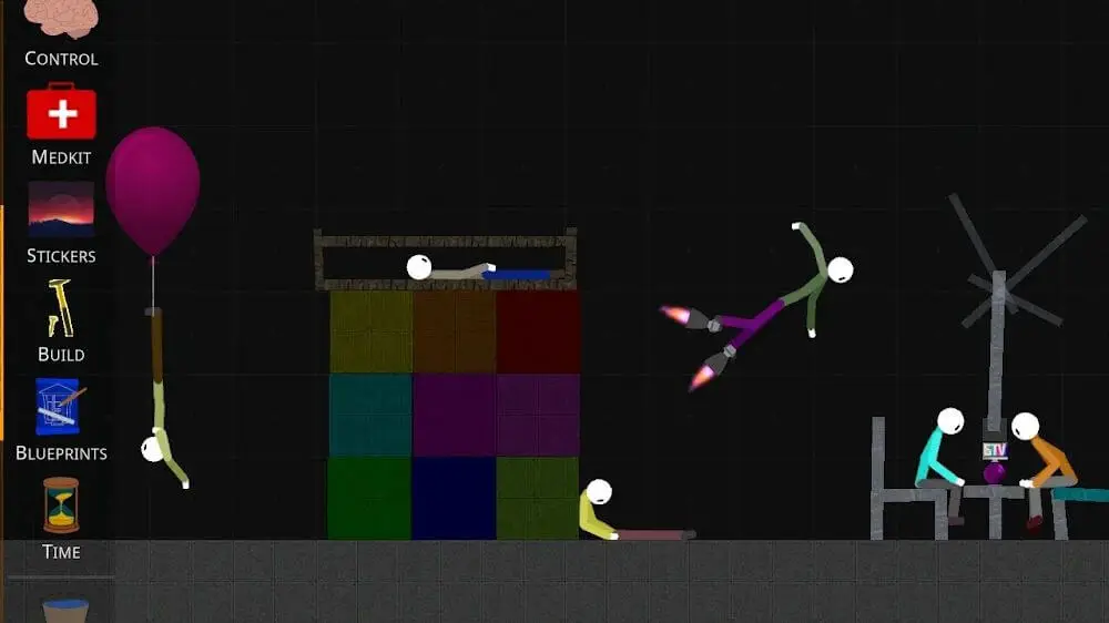 Screenshot of the Stickman Ragdoll Playground game